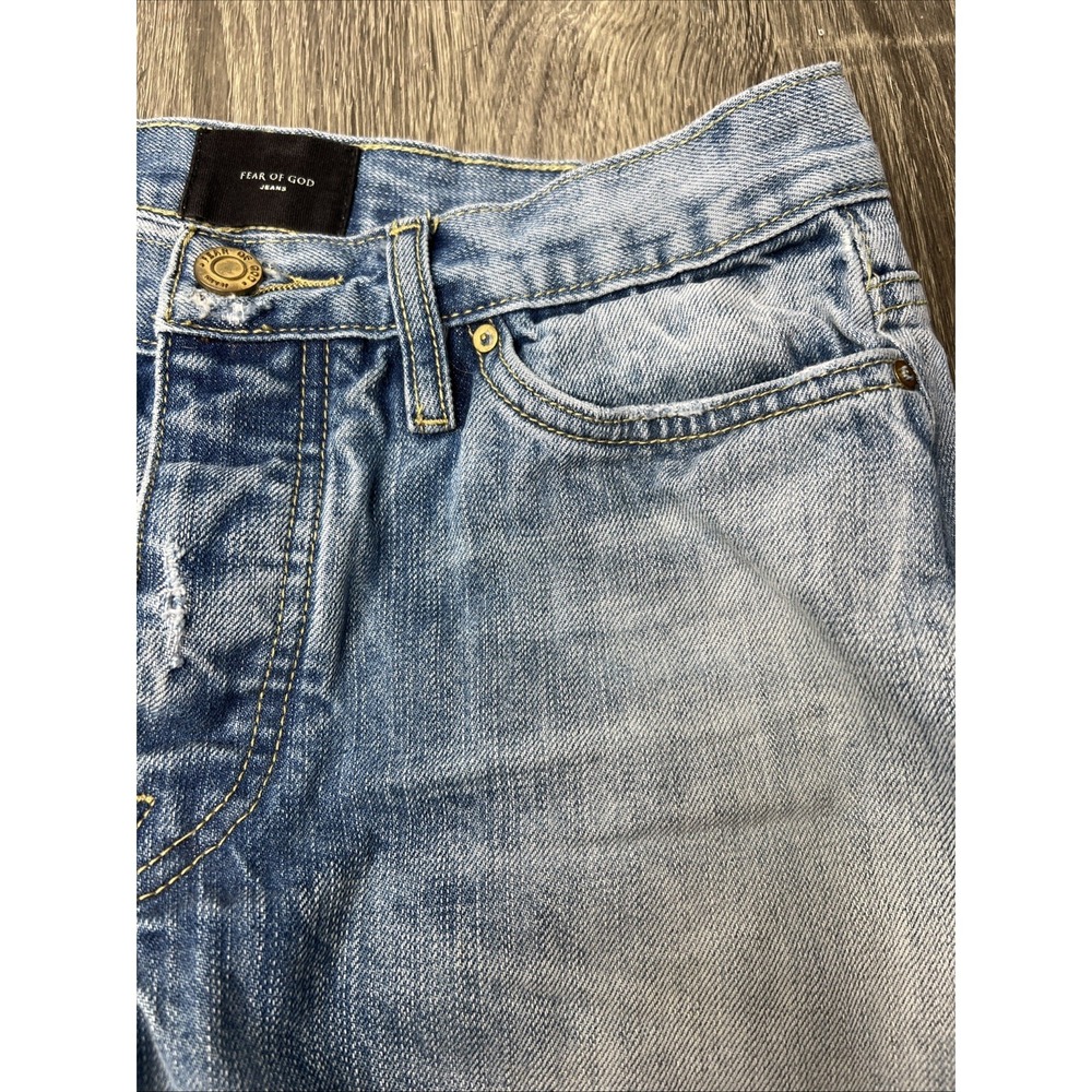 Fear Of God Fifth Collection Selvedge Painters Paint Splatter Jeans Sz 29 - Picture 11 of 16